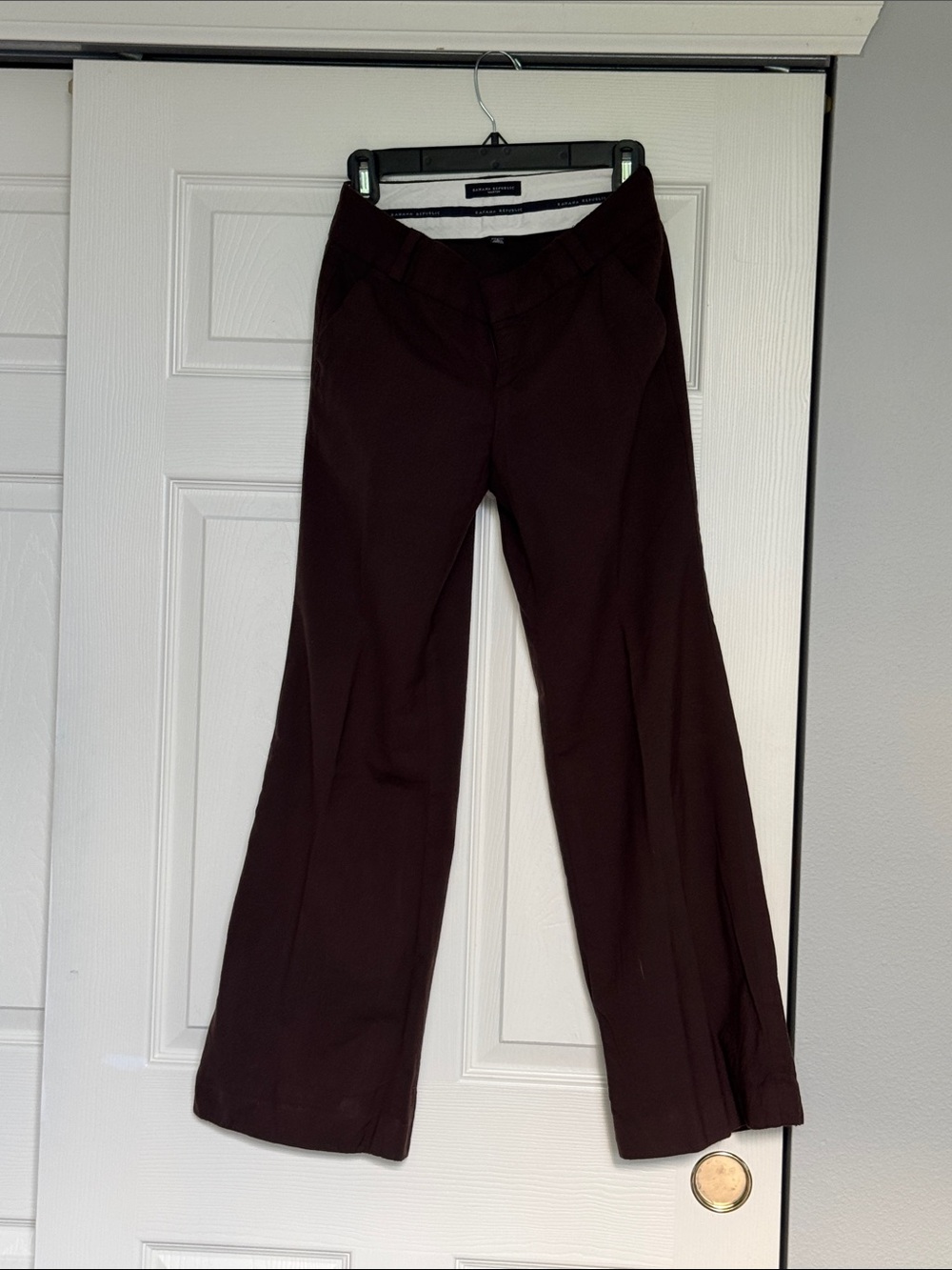 Express Deep Maroon Flare Dress Pants